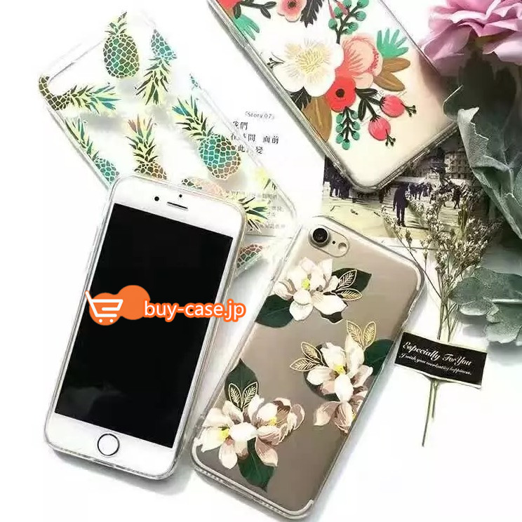 アメリカ正規品Sonix透明花柄iphone7/8ケース アイフォン7 plusフラワー