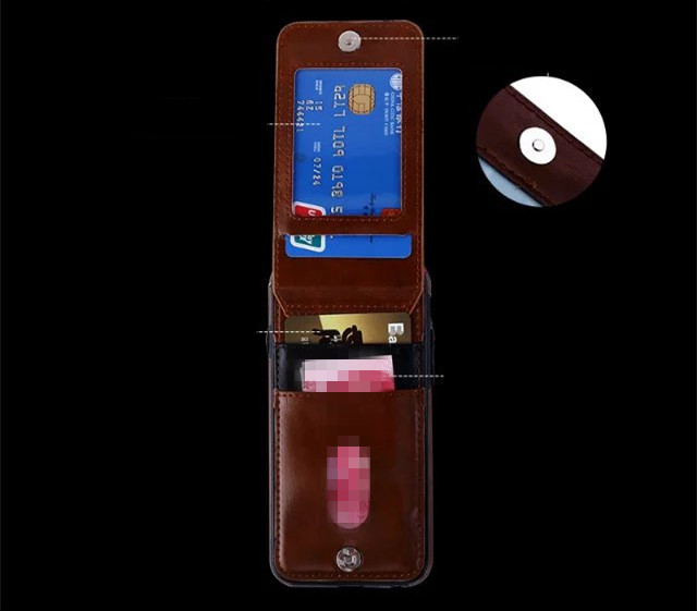 
iPhone8/7s/6sケース個性的実用男女カード収納アイフォン6splus ICカード入れ
