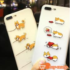 可愛い清楚系 柴犬コーギー犬アイフォン13/8ソフトケース半透明イヌiphone7/8plusケースしばいぬドッグ携帯カバー6s四コマ漫画7plus/6splusスマホケース耐衝撃iPhone XS iPhone 11 Pro