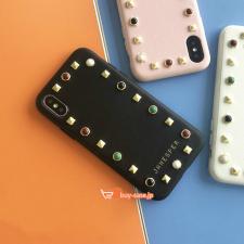 アイフォン13ケース革製iPhone8Plus/8/7レザー高級リベット付きクラシカルiPhone10テン携帯カバー耐衝撃アイフォン7plus/6sスマホケース人気シンプル風おしゃれ女性ファッションケースiPhone XS iPhone 1