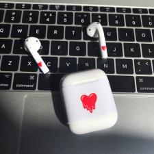 AirPodsシール ストリートファッション選べるApple Airpods2スキンシール第2世代おしゃれエアポッズ 2モノトーン亀仙人 亀の文字デザインステッカー アップル イヤホン カバーAirPodsシール男女