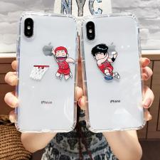 キャラクター桜木花道アイフォン13/14ケース透明人気iPhone8/7plus/XS mas/Xr携帯カバー流川楓クリアスマホケースiPhoneXS耐衝撃6sケースかわいいお揃いペア男女iPhone 11 Pro Max