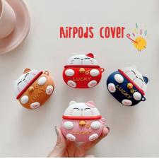 招き猫airpods3ケース耐衝撃エアーポッズプロproシリコンケースairpodsproワイヤレス充電対応イヤホンケースまねきねこ可愛いipods傷防止aripods第3世代ソフトairpodsキャラクターAirPods Proカバー