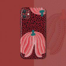 草間彌生かぼちゃ赤iPhone14promax/8plus/se2ケース芸術家iPhone 12/XSスマホケース薄型イラスト南瓜赤いアイフォンXS Max/XR携帯カバー水玉おしゃれペアケース