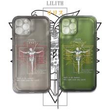 リリスLILITHアイフォン13 Pro Max/14スマホケース第2使徒iPhone 12 mini/iphone12/11透明ソフトケース白い体色の巨人iPhone 11 Proクリアカバー緑 エヴァンゲリオン