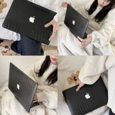 合成皮革黒色macbookproケース軽い薄いm1ソフト黒いワニ クロコダイル2020 MacBook Air 13インチかっこいいブラック ワニ革 合皮レザー高級シンプル マックブックエアー マックブックプロ15 16インチ保護カバー