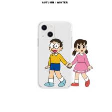 カップル向けペアiPhone 13 Pro Max/iphone14proクリア野比のび太 源静香ラブラブお揃いアイフォン13/13 Pro/11キャラクター個性的可愛いスマホケースのび太 しずかiPhone 12 Pro透明カバー