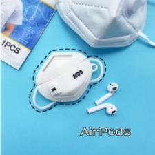 n95マスク可愛いAirpods 3 ケース ソフトシリコンN95マスクAirpods proケース おしゃれAirPodsエアーポッズ カバー 高級個性Airpods proケース立体