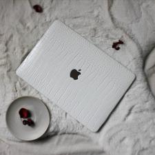 高級エレガント白いワニ柄14インチMacBook Pro 2021レザーPU革16インチMacBook Proケース16インチ13インチMacBook Airケース 2021 2020 M1クロコ柄ホワイト女子クロコダイル柄 合皮マックブッ