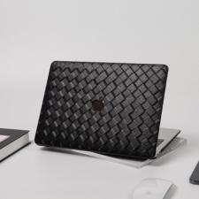 黒色本革編み模様マックブック エア プロ 13インチケースMacBook Air M1/13/16インチ黒いブラックカラー高級レザーair/pro13/15インチ14インチMacBook Pro 2021保護カバー格子柄