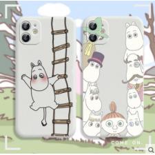 ムーミングッズiPhone 13 Pro/12mini/14ケース可愛いムーミンアニメ キャラクターiPhone 13 Pro Maxソフトシリコンスマホケース白いムーミンシリーズ アイフォン13/12proカバー