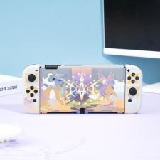 宇宙ゲーム半透明Switch/Switch有機ELモデル対応 カバー可愛い耐衝撃スイッチケース薄型全面保護ペアお揃いJoy-Conカバー 分離設計スタンド機能