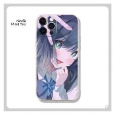 黒川あかね可愛いiPhone 15 Proケース キャラクター青髪の美少女iPhone 15 Pro Max/14xsmaxアニメ薄型ケースiPhone 15/15proソフトカバー12全機種対応ガラスケースiPhone15Plus黒川茜