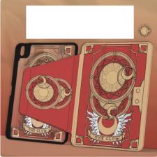 720°回転できるアイパッドケースipad9保護ケース魔法陣ipad10三つ折りタブレットケースair5/4/3ハードケースipadproカードキャプターさくら ペンシル収納mini6/4クロウカード10.2インチ耐衝撃可愛い11インチiP