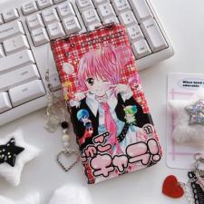 しゅごキャラ！可愛いスマホケース手帳型iPhone 16 Pro/16/15proケース日奈森亜夢キャラクター漫画アイフォン16e/13/11ケース薄型カード収納スタンド機能手帳カバーPEACH-PIT