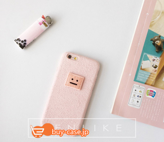 おしゃれフランネル韓国オリジナル設計シンプル笑顔スマイルiPhone7ケースPlus保護カバー