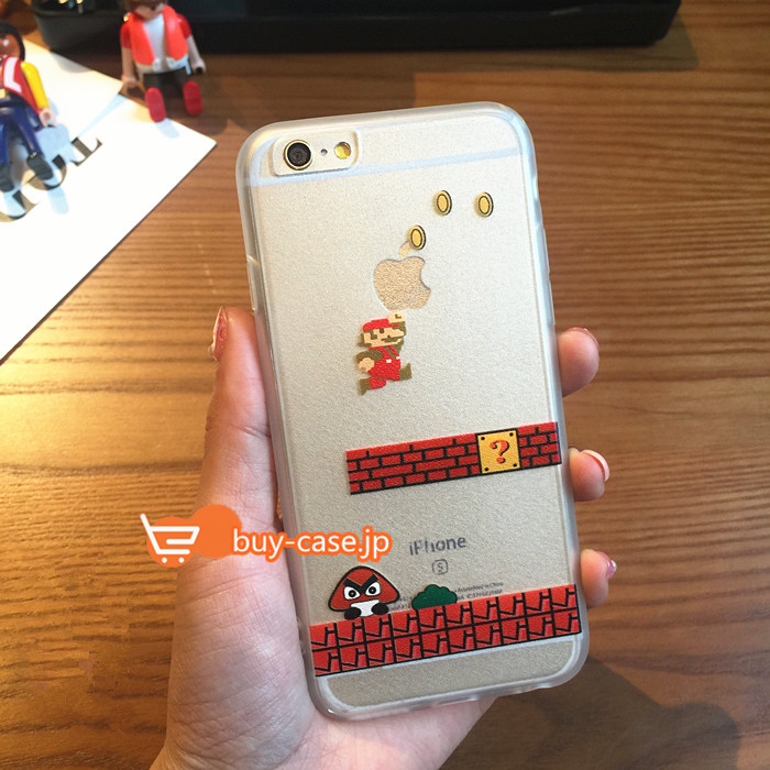 
芸能人スーパーマリオブラザーズ キャラクターアイフォンiphone6sケース7PLUSシリコンソフト携帯カバー5s
