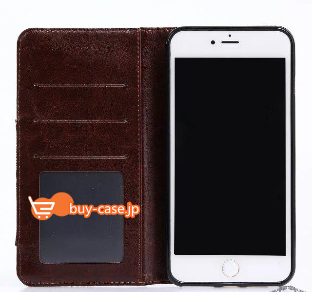 
アイフォン7plusケース　カード収納iPhone7携帯カバー デニム手帳型

