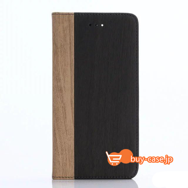 
iphone7手帳型アイフォン7plus木紋木柄保護カバー革製i7カード収納スタンド機能スマホケース最新ウッド柄
