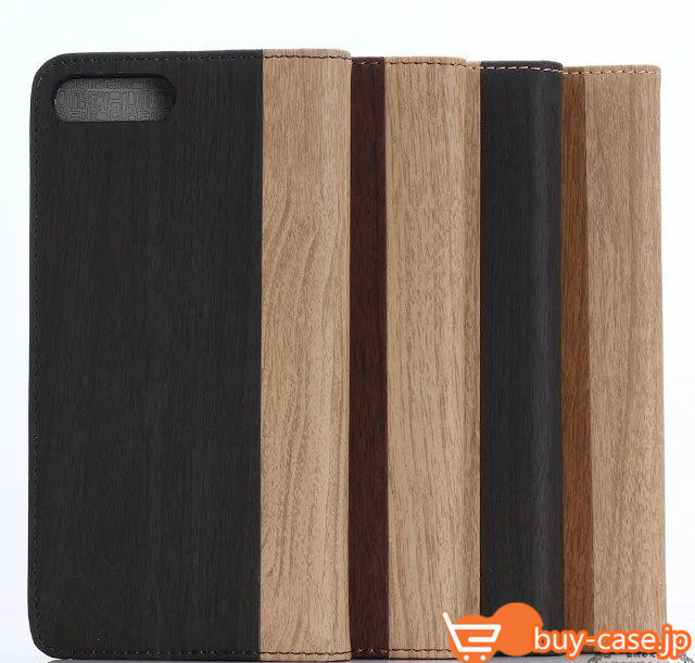 
iphone7ケース手帳型アイフォン7plus木紋木柄保護カバー革製i7カード収納スタンド機能スマホケースウッド柄

