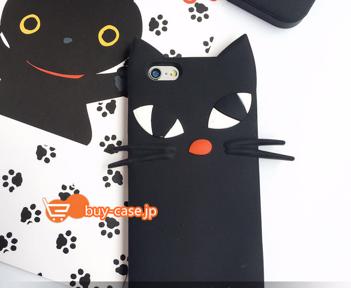 
モデル愛用ネコねこ猫アイフォン7ケースiPhone6s plusシリコン製
