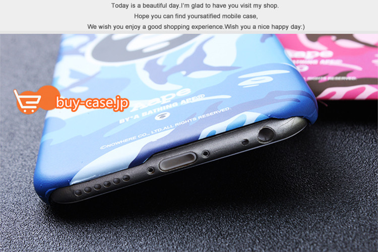 
韓国オシャレファッション男メンズAape迷彩iPhone8/7s/7ケース6S携帯カバー7plusマット素材
