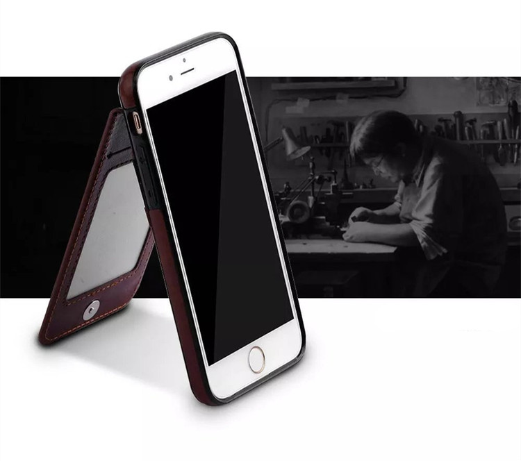 
iPhone8/7sケース個性的実用オシャレ男女カード収納アイフォン6splus ICカード入れ
