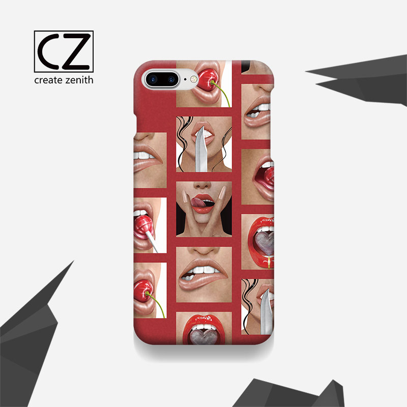 
オリジナル設計Kardashianキム・カーダシアンiphone8/7s/6plus/7ケース唇セクシー
