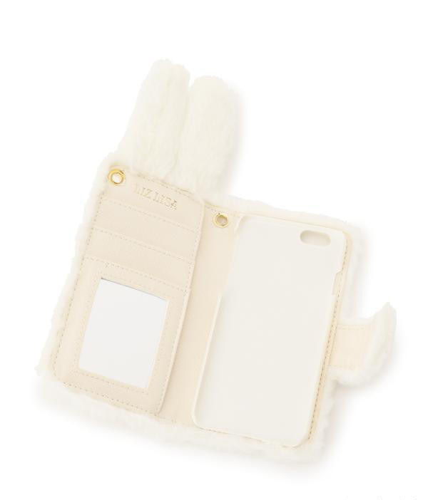 
毛皮7plus鏡ミラー付き携帯カバー手帳カード収納斜め掛けバッグ型ショルダーアイフォン7プラスケース
