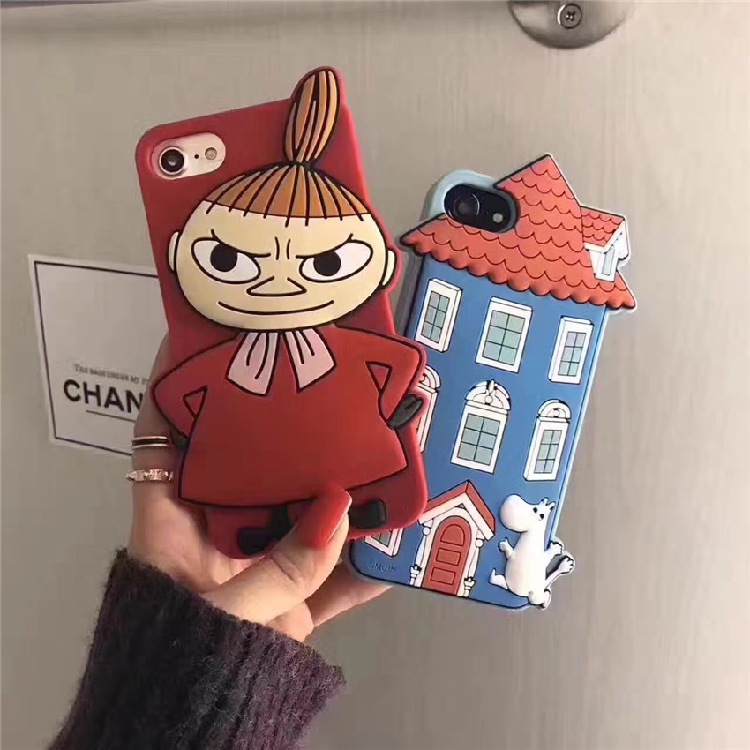 キャラクター ムーミン漫画カバ ウィッチiPhone8/8plus/7plusケース全包みシリコン製ソフト絵本アイフォン6/6s