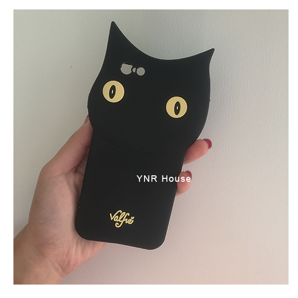 ねこシリコン製アイフォン7Plus/7携帯カバー可愛い立体ソフトスマホケース動物ジャケット