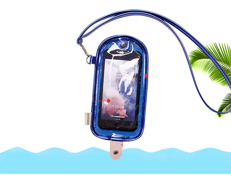 オリジナル携帯ジャケット通用スマホ収納バッグ ネックストラップ付きアイスクリーム デザイン旅行インスタ映えPU透明クリア アイフォンGalaxy Note8