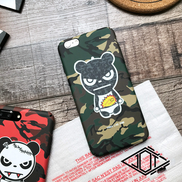 個性的BIGBANG GD 熊iphone6sケース8キャラクターbigbang迷彩アイフォン7plusクランク ベア携帯ジャケット韓国 YGビッグバン