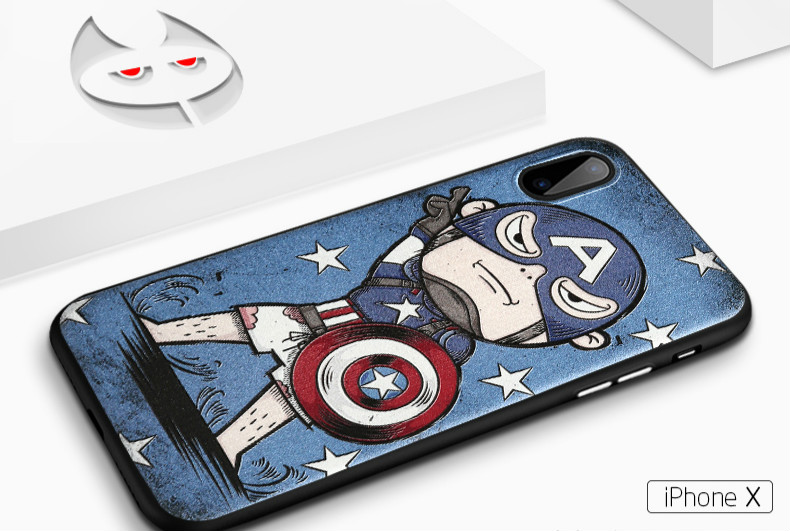 iPhoneX/8/7 ケース メンズマーベルMarvel