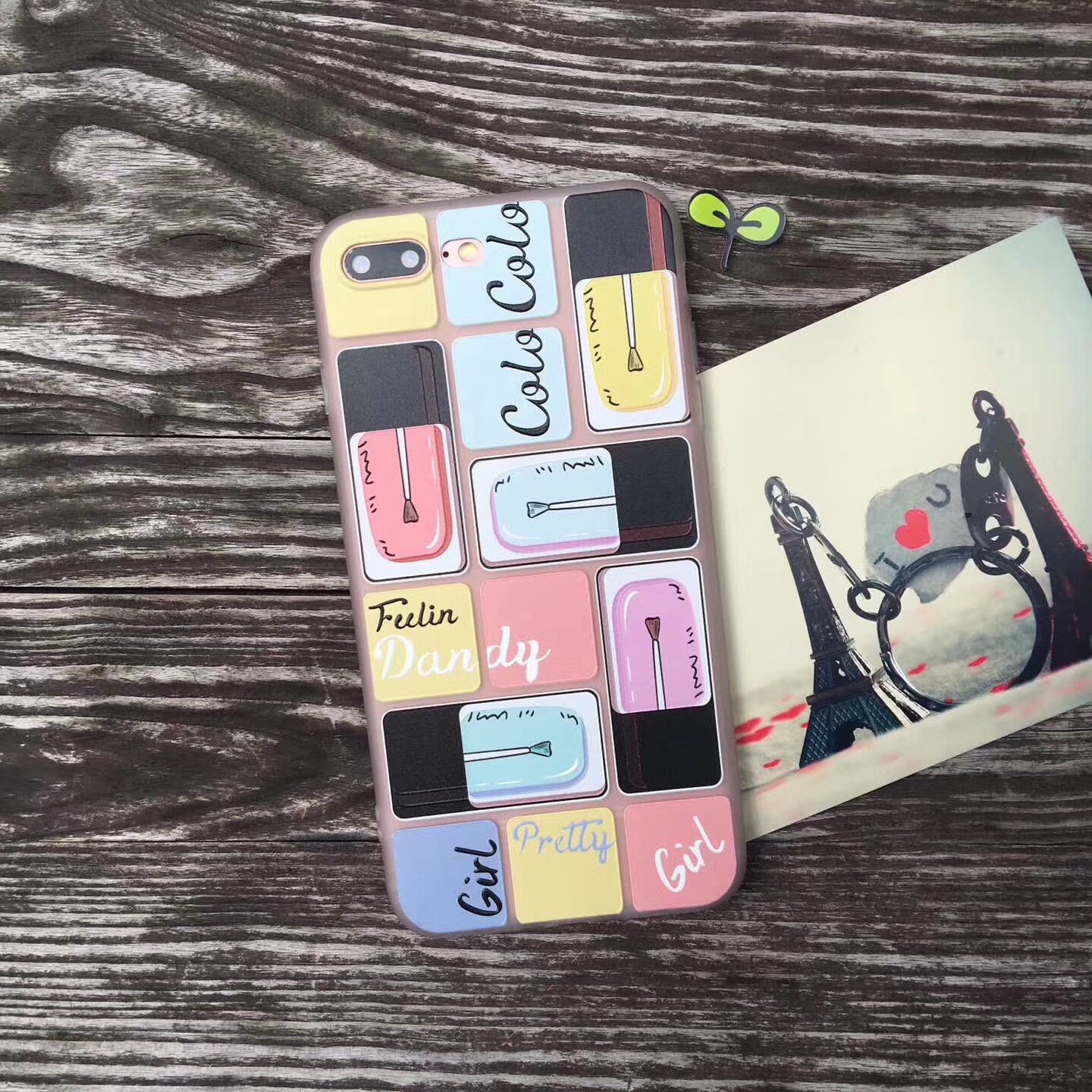 iPhoneXコスメ化粧品メイク道具揃えスマホケース口紅アイフォン8plus/8携帯カバー唇ファンデーションiPhone8マニキュア