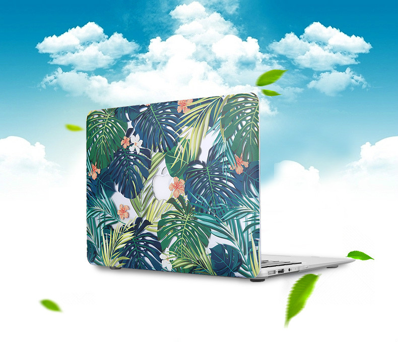 熱帯雨林mac book air森樹木マックブック ケース木の葉macbook pro 13 15ケース夏花柄macbook12インチproカバー鹿マックブックエアー