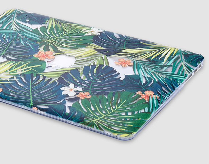熱帯雨林mac book air森樹木マックブック ケース木の葉macbook pro 13 15ケース夏花柄macbook12インチproカバー