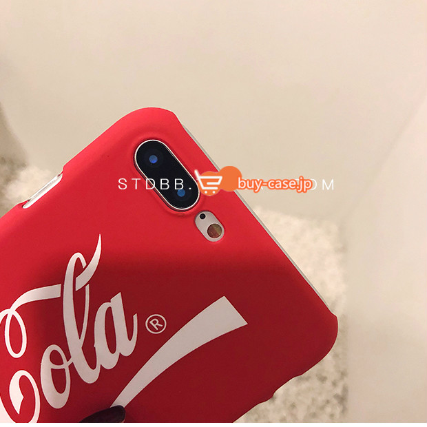 iphonexケースつや消し面白いコカコーラ男女ペアハードケース6s携帯カバー