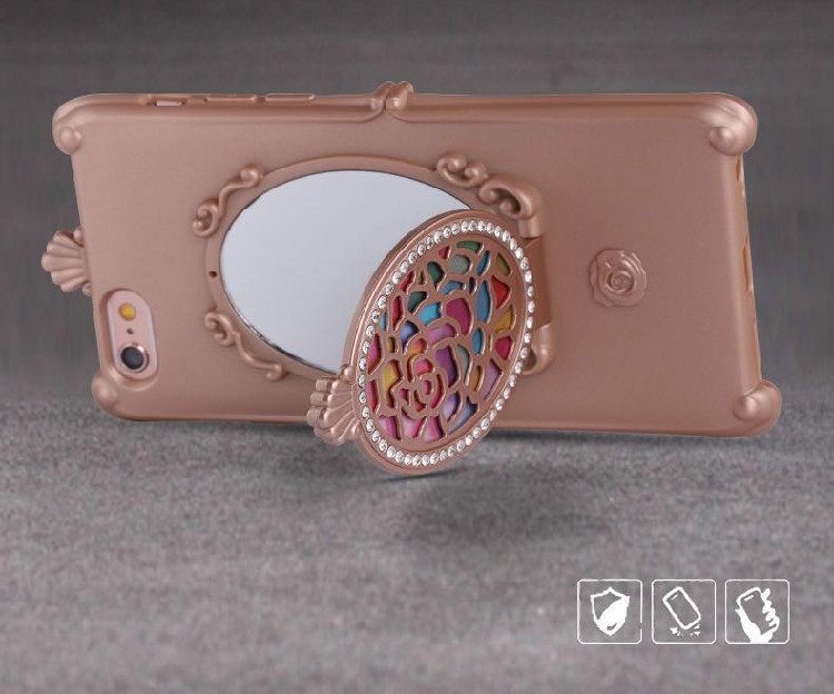 アナスイ魔法の鏡iphone6sケースANNA SUIアイフォン7plus鏡ミラー付きメイク化粧用スマホケース8/8plus耐衝撃