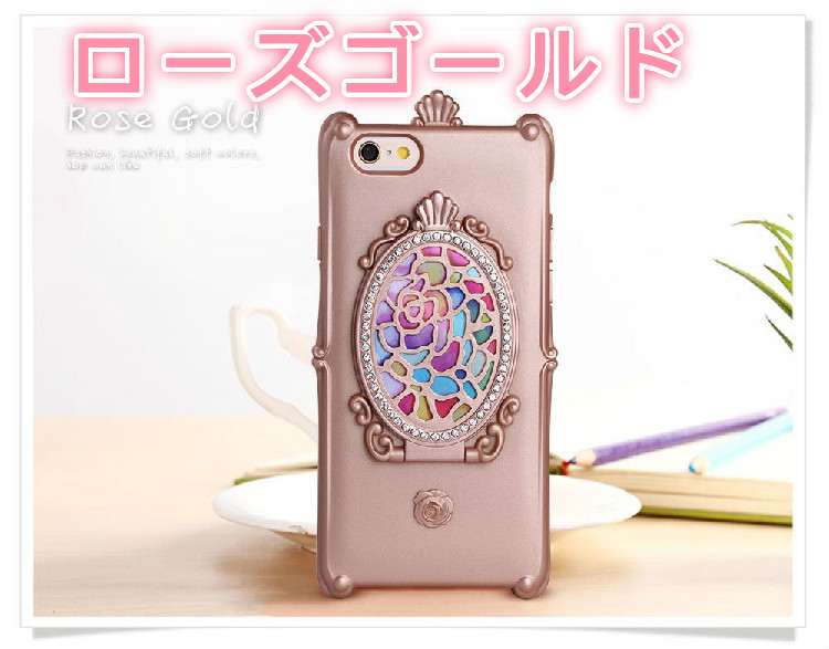 アナスイ魔法の鏡iphone6sケースANNA SUIアイフォン7plus携帯カバー鏡ミラー付きメイク化粧用スマホケース