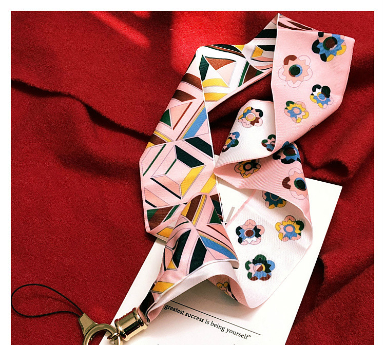 女子キレイ正絹ストラップ上品シチリア島情趣簡単装着 取り外し可能花柄幾何学模様デザインiPhoneXアイフォン8plus