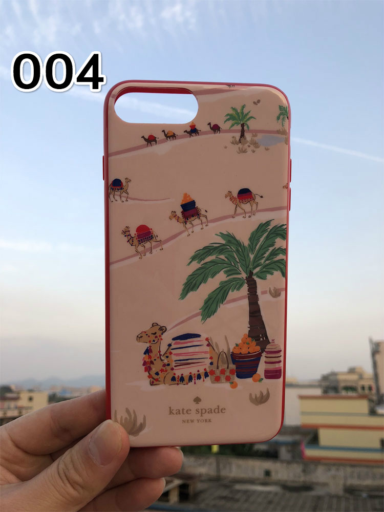 アイフォン6sPlusドッグ駱駝アニマル柄大理石個性的iPhone8ケース透明クリア