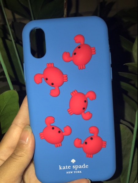 立体的蟹カニkate spade iphoneXS/XS Maxケース人気カバー