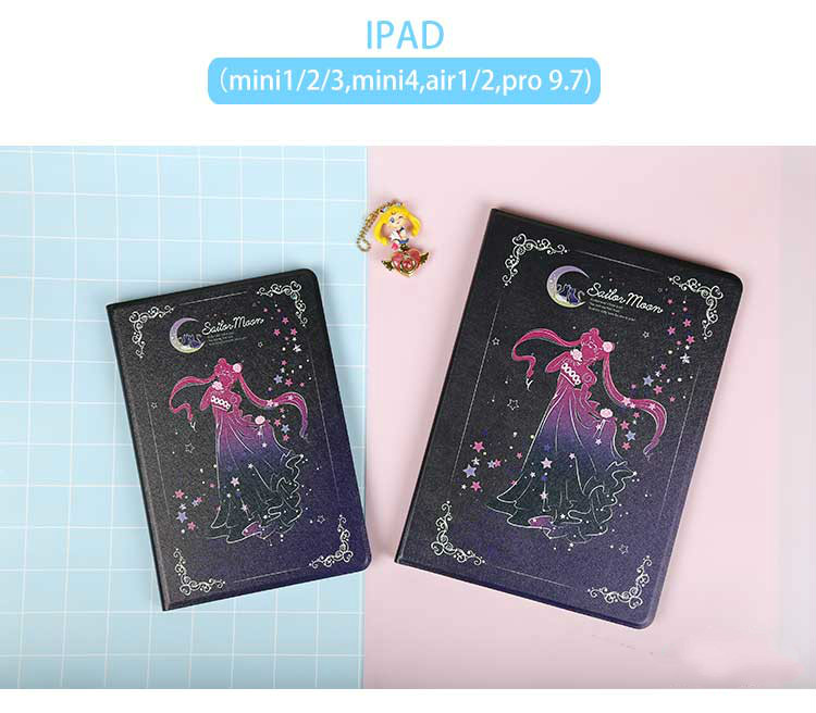美少女戦士ipad mini air2ケース月野うさぎkindleカバー新型iPadオシャレかわいい革製プリンセスセレニティ綺麗レザー