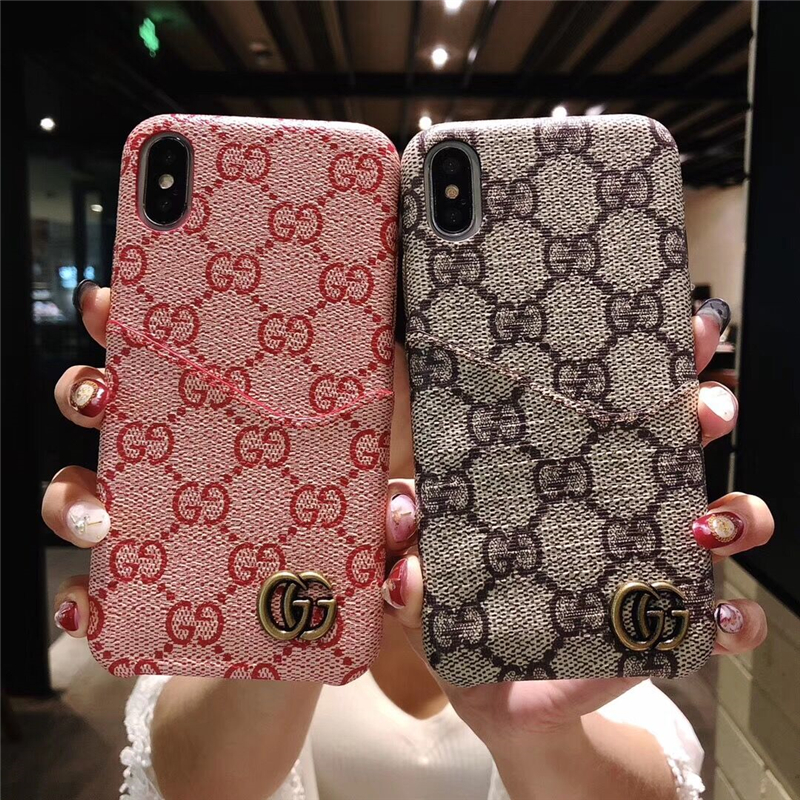 GUCCIアイフォンXS/XS Max/XRカード収納ICカード入れ