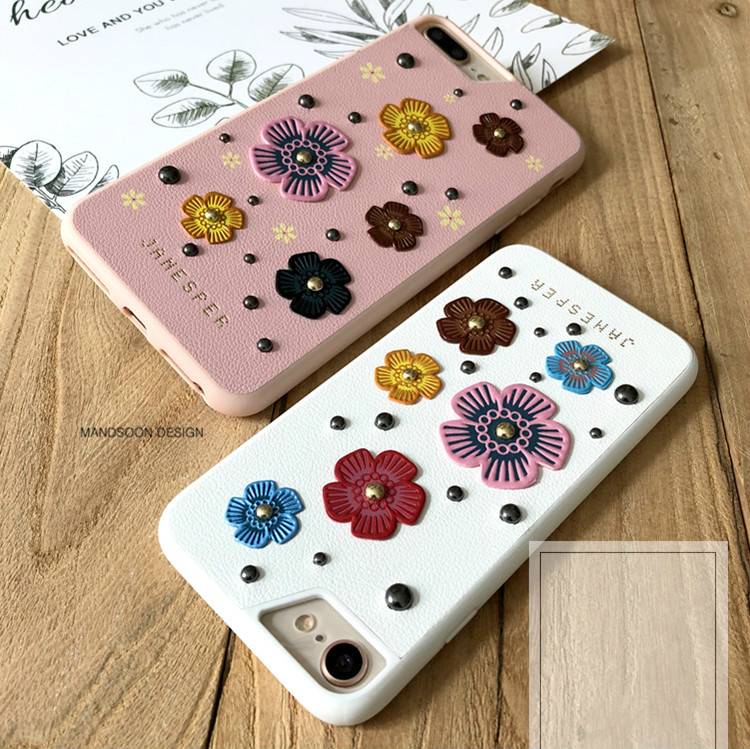iPhoneX女性耐衝撃スマホケースかわいいアイフォン8plus個性的花柄携帯カバー7plus高級革製レザーiPhoneX Plusケース