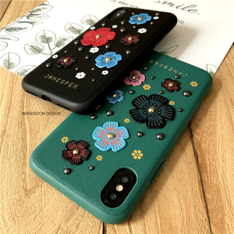 iiPhoneX女性おしゃれ耐衝撃スマホケースかわいいアイフォン8plus個性的花柄高級革製レザーiPhoneX Plusケース