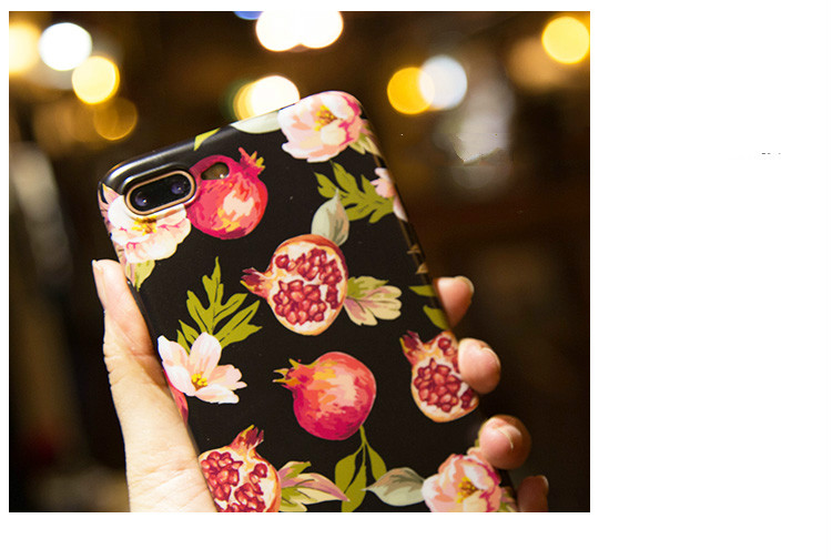 ザクロの花iphone8/7/6sケースX綺麗iPhone XSアイフォン艶消し素材ソフトXS Plus/XC