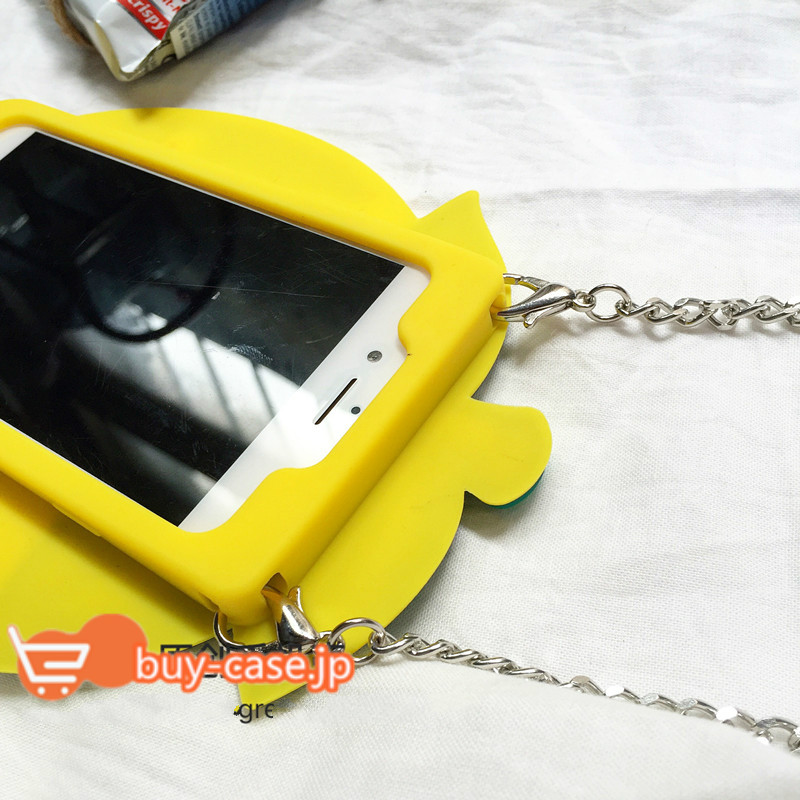 スマホケース耐衝撃シリコンiPhone8携帯カバー果物シリーズ ストロベリー女性ショルダーカバー