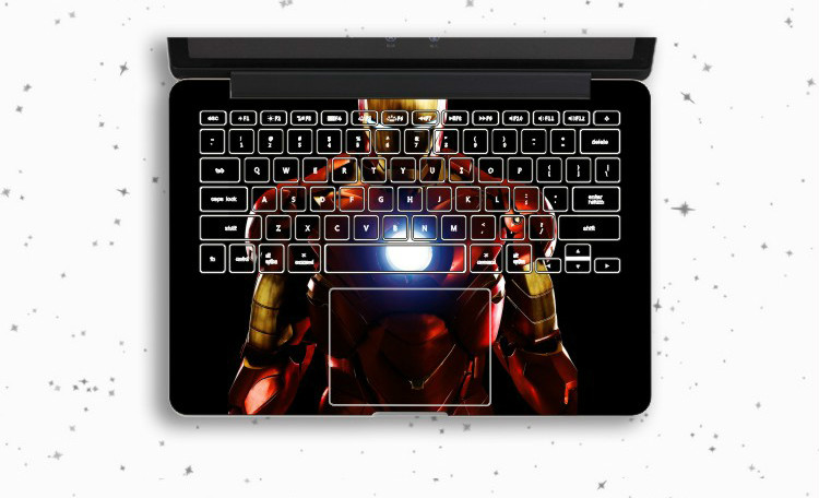 マックブックPro11カスタムシール全面対応シール12/13フルセット15/17アイアンマンMacBook Pro & Air